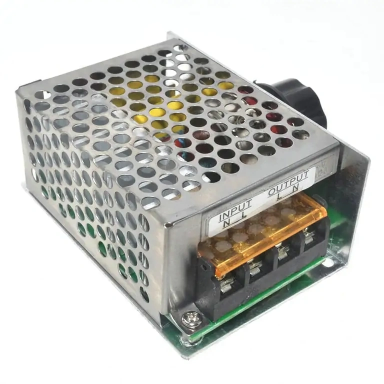 Ρυθμίζει την ένταση των λαμπτήρων και τη θερμοκρασία αντιστάσεων