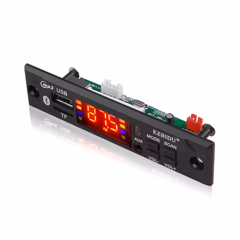 Module MP3 voiture Bluetooth 12V avec USB, carte SD, radio FM et télécommande – Lecteur universel