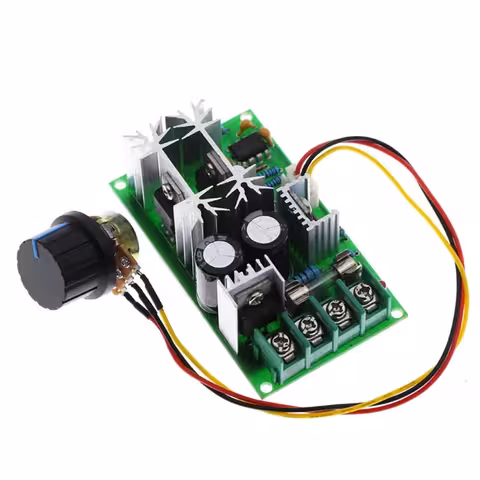 Contrôleur variateur de vitesse moteur DC 12V 24V 60V PWM | Régulateur vitesse courant continu 20A 1200W