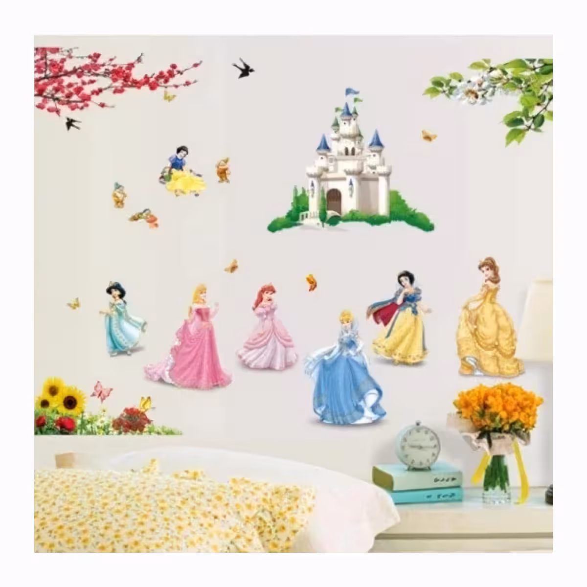 Αυτοκόλλητα τοίχου με διάσημες πριγκίπισσες από παραμύθια