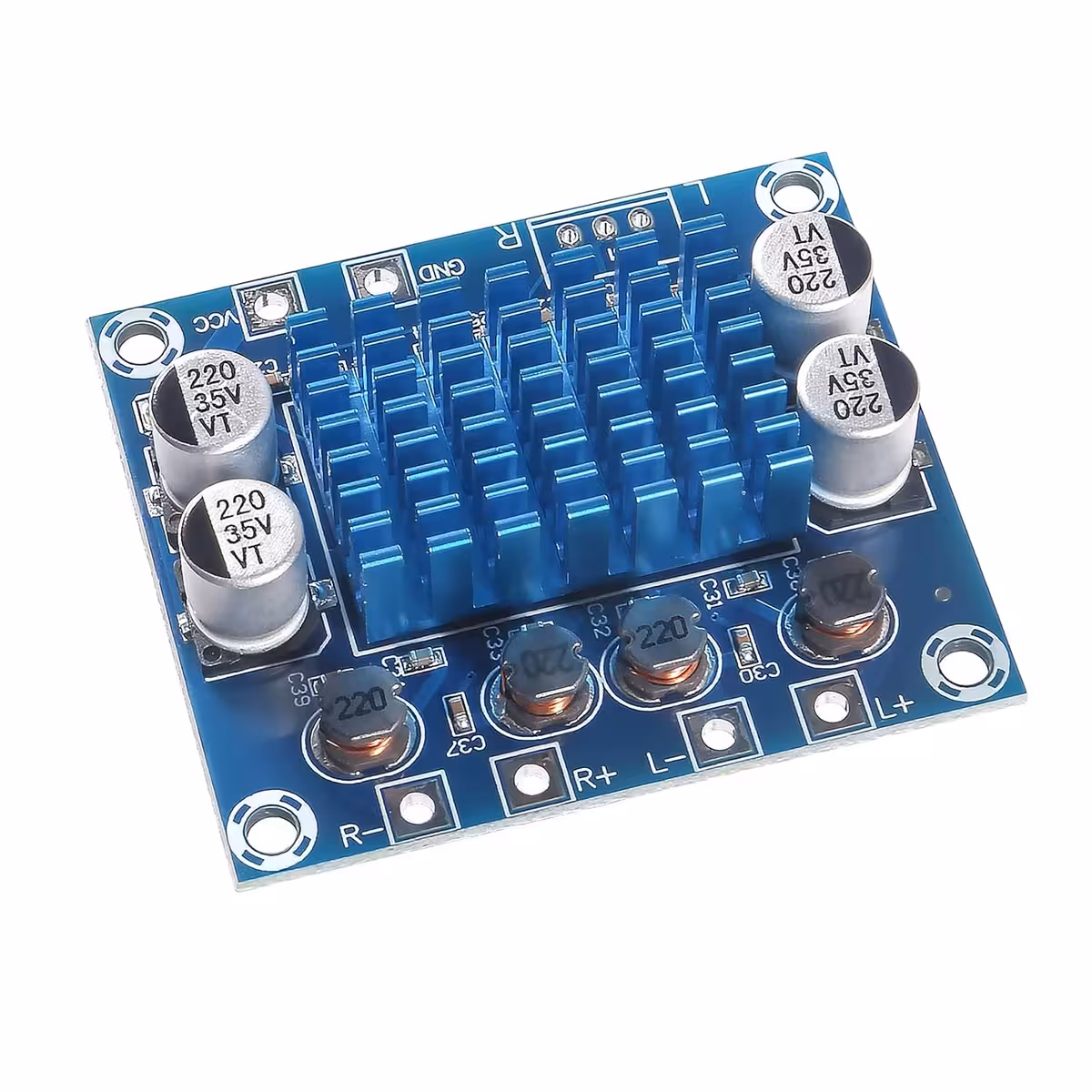 Πλακέτα ενισχυτή ήχου στερεοφωνικού XH-A232 με 2 κανάλια και συνολική ισχύ 60W