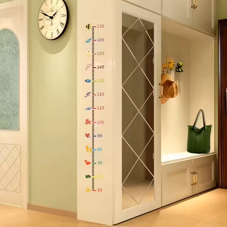 Mètre mural pour enfants – Sticker toise pour mesurer la hauteur