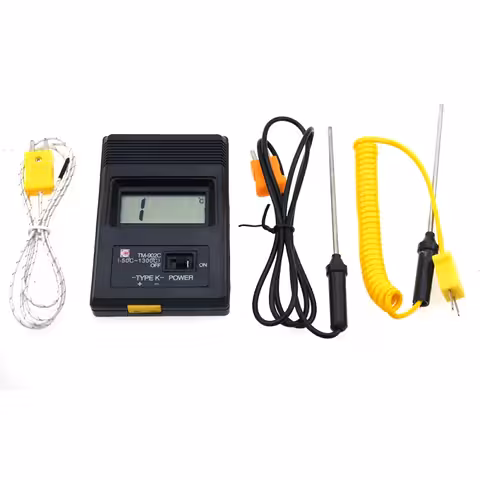 Thermomètre digital professionnel industriel avec sonde type K – Mesure jusqu’à 1300°C