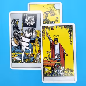 Cartes Tarot gitans Rider Waite – Set complet 78 cartes pour divination et voyance