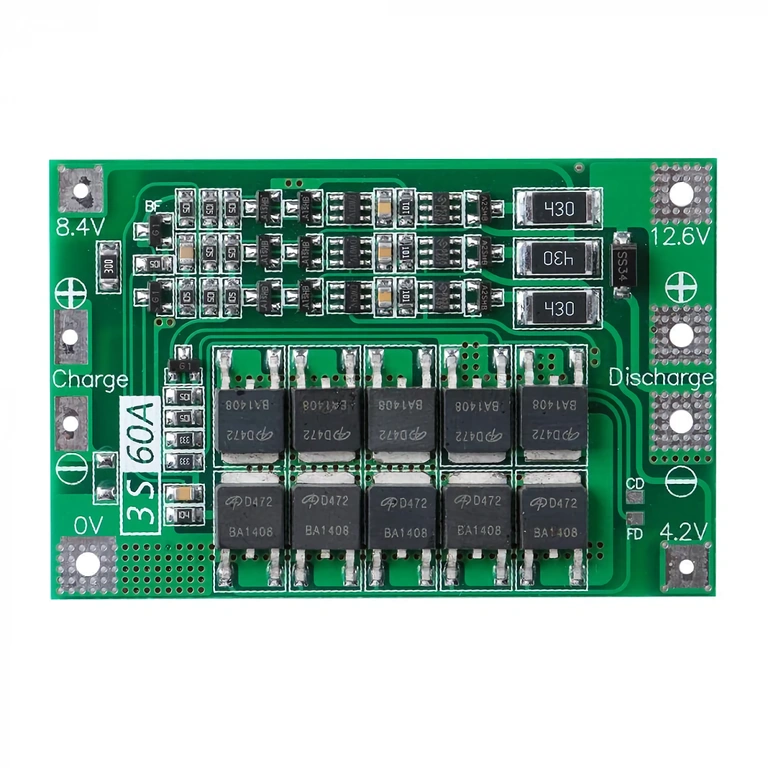 Ηλεκτρονική πλακέτα με BMS για προστασία και εξισορρόπηση μπαταριών