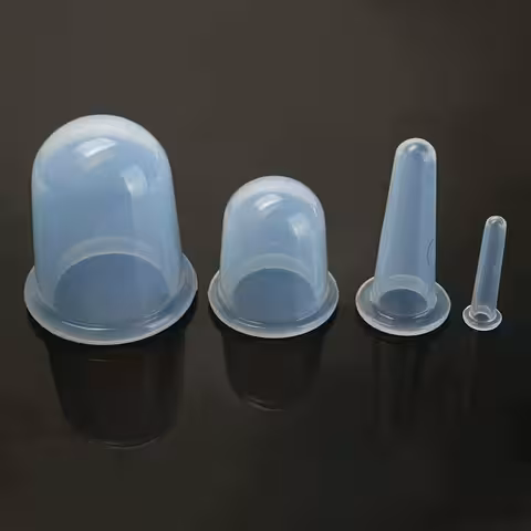 Ventouses silicone anticellulite – Set de 4 pour massage avec vacuum efficace à la maison ou au salon