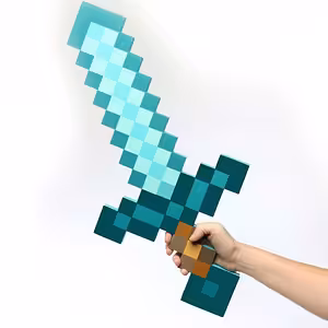 Épée Minecraft diamant – Jouet en mousse EVA légère, idéal pour enfants et cosplay