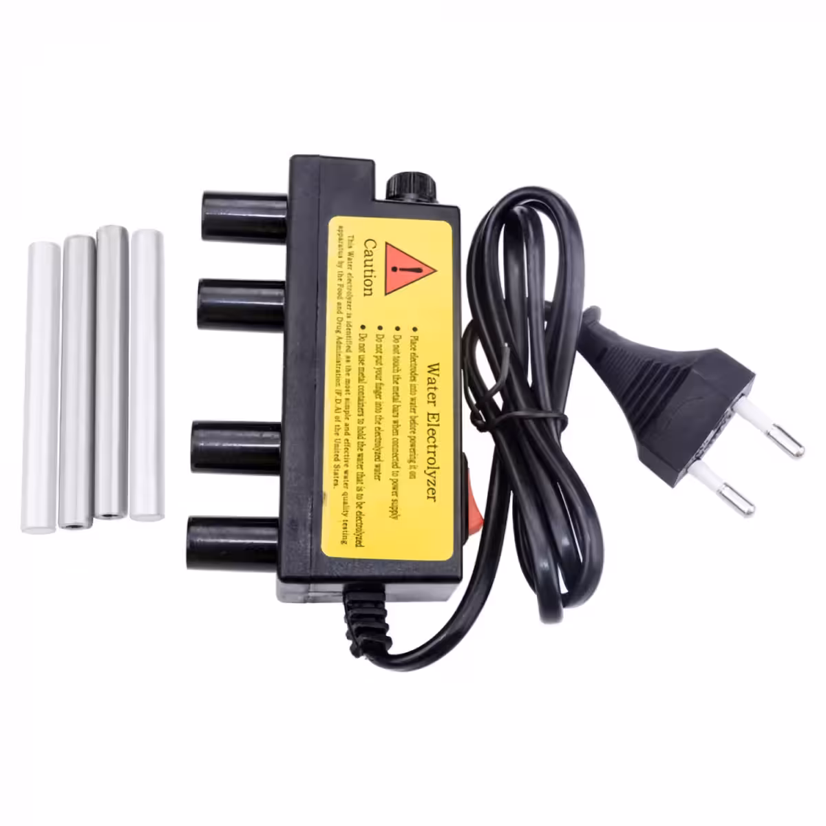 Συσκευή ηλεκτρόλυσης για σύγκριση ποιότητας νερού