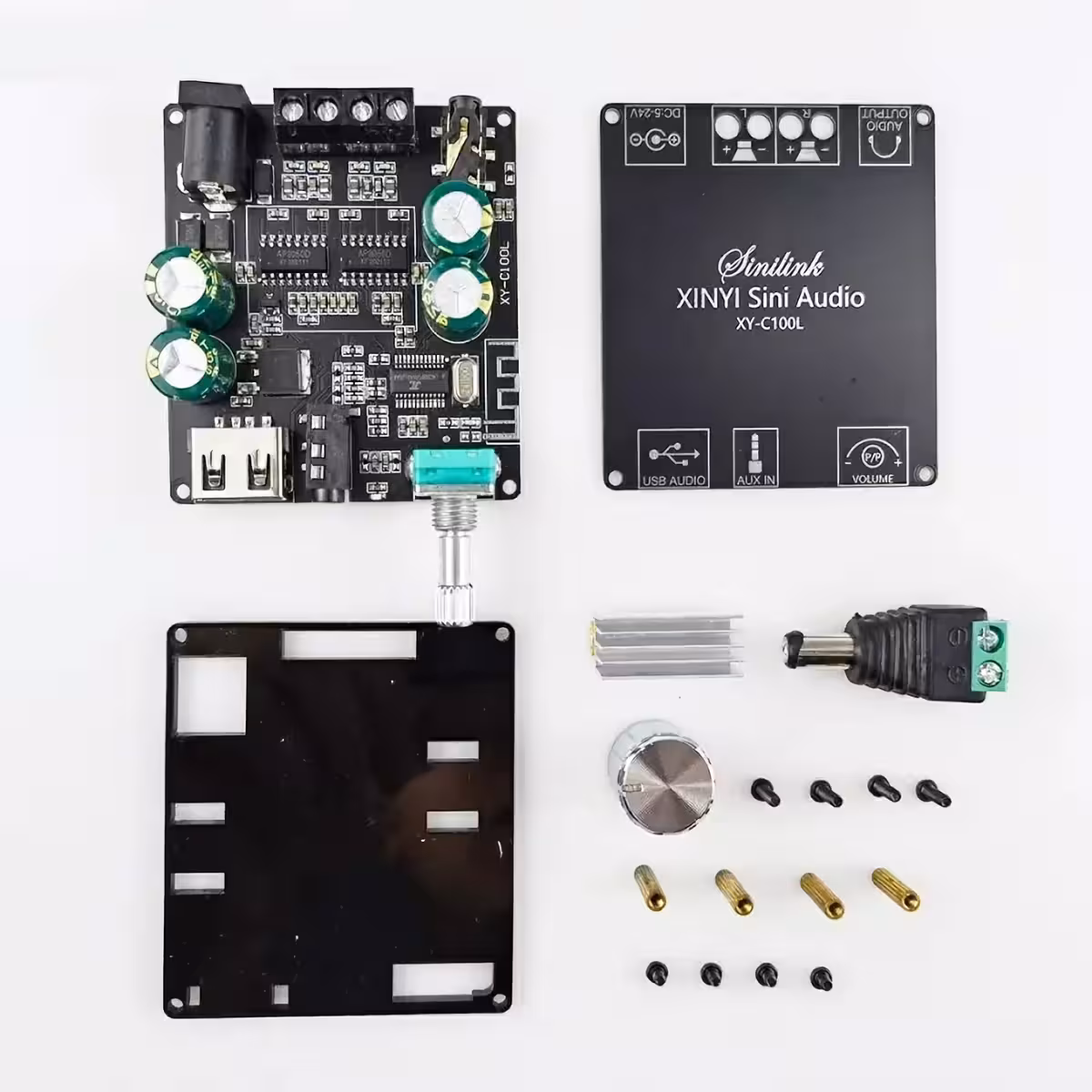 DIY audio κιτ με στερεοφωνικό ενισχυτή Bluetooth