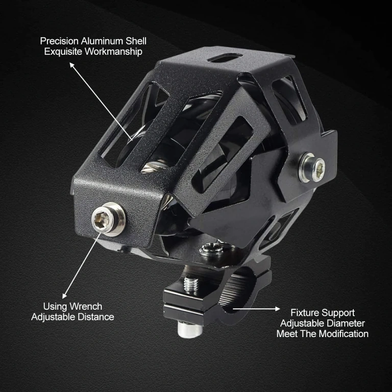 LED προβολέας CREE U7 για μοτοσυκλέτες, με βάση από ανοξείδωτο ατσάλι