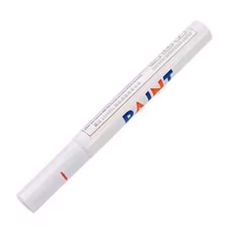 Marqueur blanc pour pneus avec peinture permanente – écriture durable sur caoutchouc, métal, verre et bois