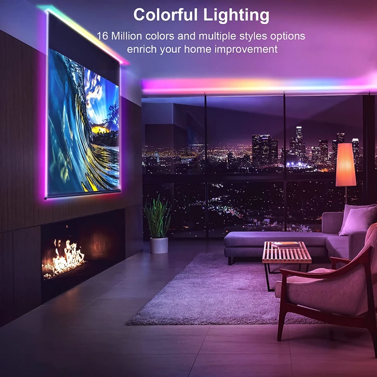 LED RGB ταινία με τηλεχειριστήριο και bluetooth Φωτεινή ταινία με 300 LED RGB, τηλεχειριστήριο και συνδεσιμότητα bluetooth