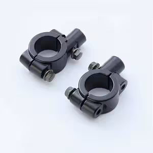 Support miroirs moto avec adaptateur pince pour fixation sur moto, scooter, ATV, vélo et trottinette électrique