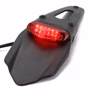 Aile arrière moto avec lampe LED – Queue de protection enduro, motocross, off-road