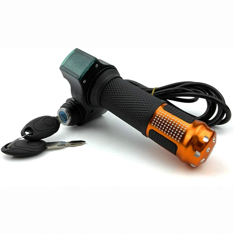 Γκαζιέρα με κλειδί για ηλεκτρικό σκούτερ Λαβή με κλειδί και οθόνη μπαταρίας για ηλεκτρικό πατίνι 12V-72V