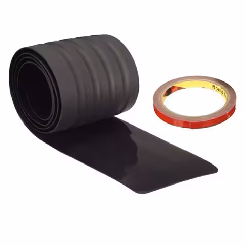 Protection bandeau ornement barre arrière coffre caoutchouc universel – bande antidérapante résistante pour voiture
