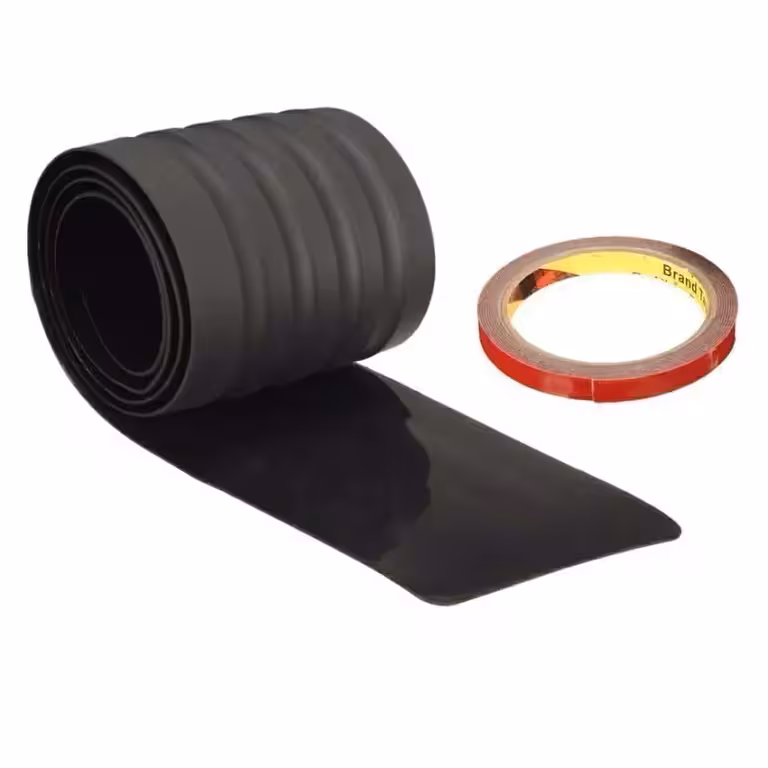 Protection bandeau ornement barre arrière coffre caoutchouc universel – bande antidérapante résistante pour voiture