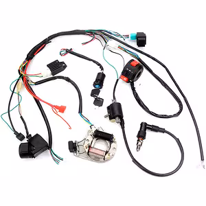Installation électrique complète ATV 50cc 70cc 90cc 107cc 110cc 125cc – Kit complet câblage + pièces essentielles