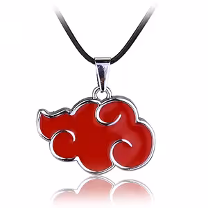 Collier pendentif Naruto cosplay Akatsuki Red Cloud – Bijou anime Otaku Sharingan