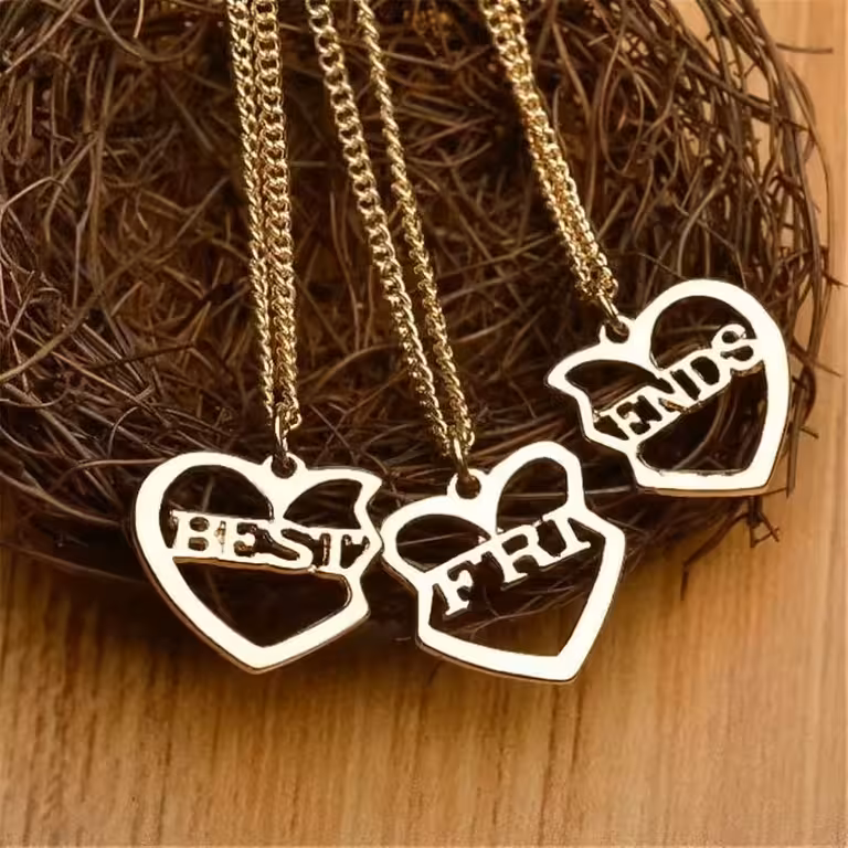 Set de 3 chaînes BFF enfants – Chaîne 3 en 1 Best Friends Forever