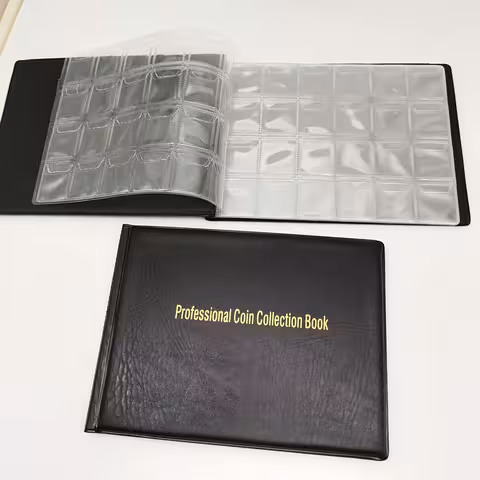 Album classeur pour collectionner pièces – capacité 240 pièces numismatiques