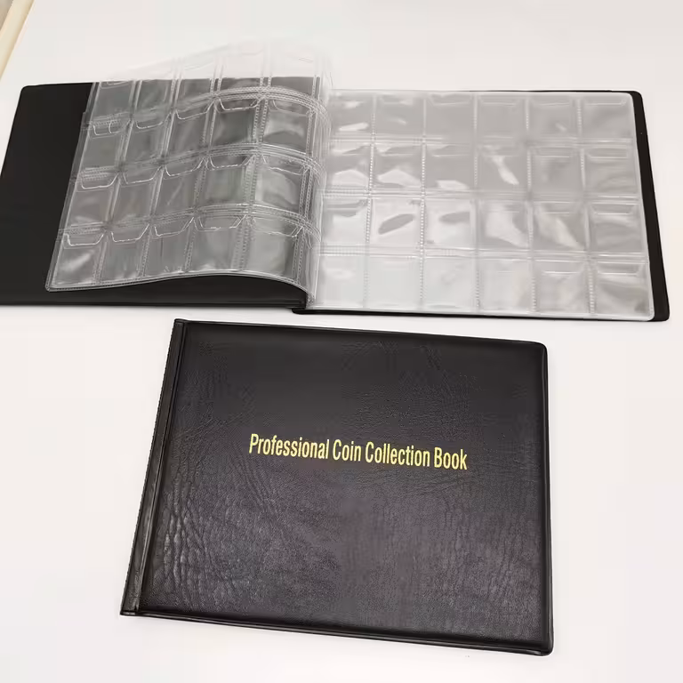 Album classeur pour collectionner pièces – capacité 240 pièces numismatiques