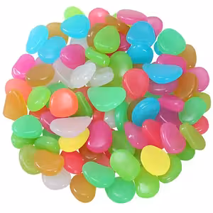 Pierres décoratives phosphorescentes pour jardin, aquarium et ambiance – cailloux lumineux phosphorescents