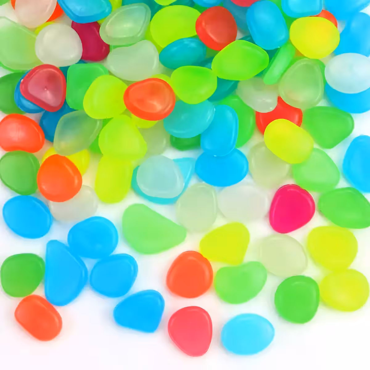 Διακοσμητικές πέτρες για βεράντα, φωτεινές στο σκοτάδι