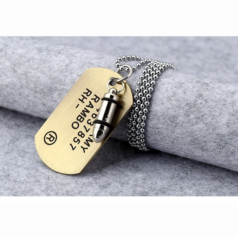 Ταυτότητα dog tag από ανοξείδωτο ατσάλι, επαγγελματική και ανθεκτική
