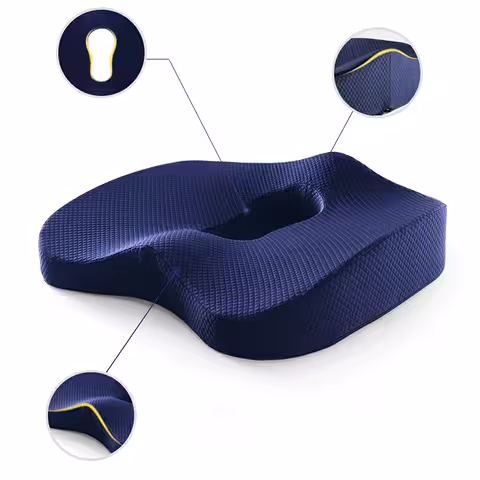 Coussin orthopédique pour siège antiescarres, épisiotomie et hémorroïdes – Support confortable pour chaise