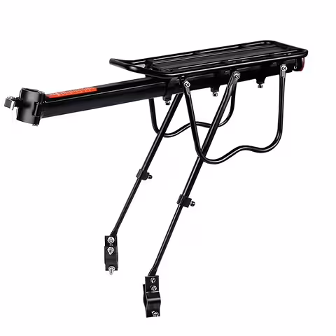 Porte-bagages vélo aluminium 26, 27.5, 28, 29 pouces – Fixation sur tige de selle, support 50kg