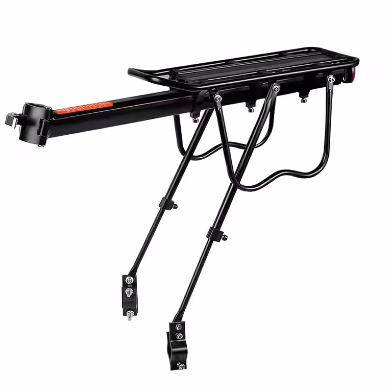 Porte-bagages vélo aluminium 26, 27.5, 28, 29 pouces – Fixation sur tige de selle, support 50kg