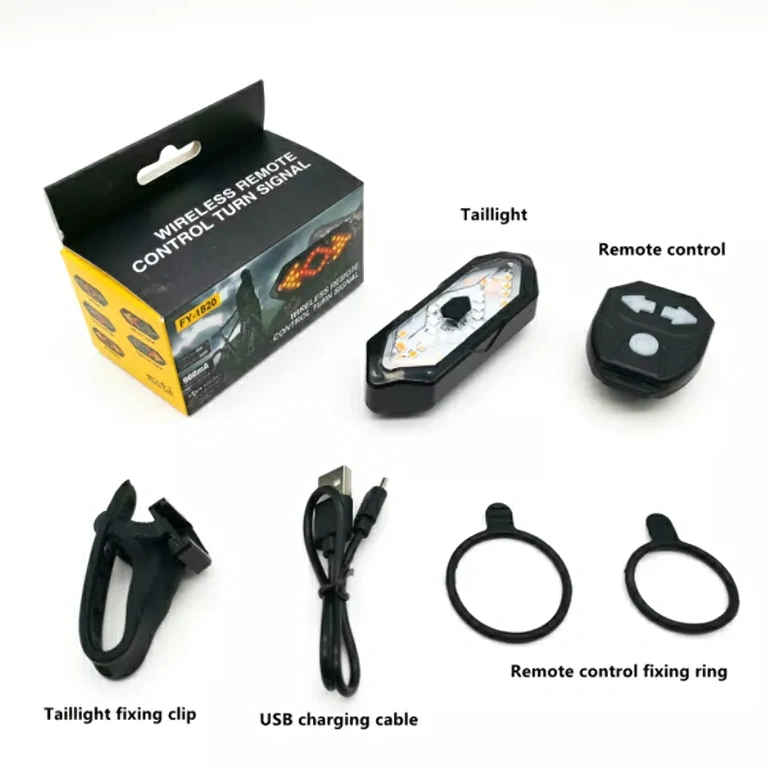 Φανάρι ποδηλάτου με USB επαναφορτιζόμενο Δείκτης αριστερά/δεξιά με τροφοδοσία USB για ποδήλατο
