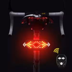 Lampe clignotant vélo sans fil – Lumières LED gauche/droite avec télécommande guidon