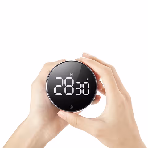 Timer digital cuisine avec alarme LED – Chronomètre professionnel avec aimant et écran large