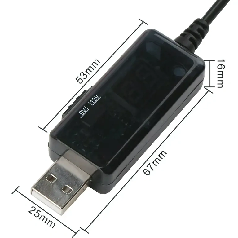 Καλώδιο τροφοδοσίας USB για αύξηση τάσης σε 9V, ιδανικό για ανεμιστήρες