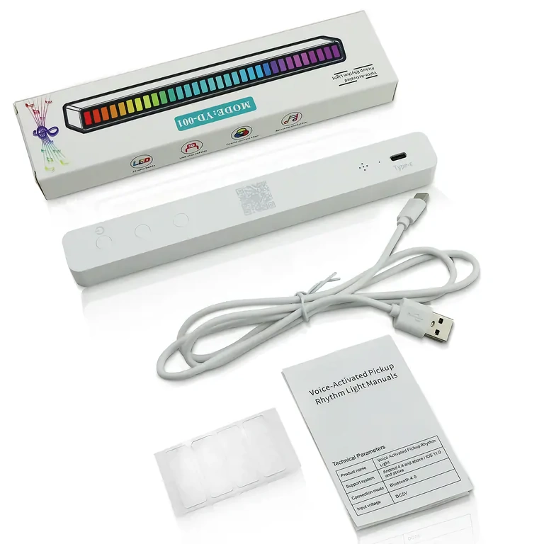 RGB LED μπάρα με ενσωματωμένη μπαταρία, πολλαπλοί φωτισμοί και μουσικό ρυθμό