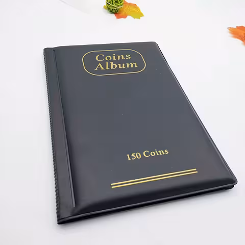 Album de collection de pièces – Classeur 150 compartiments pour numismatique, timbres, jetons