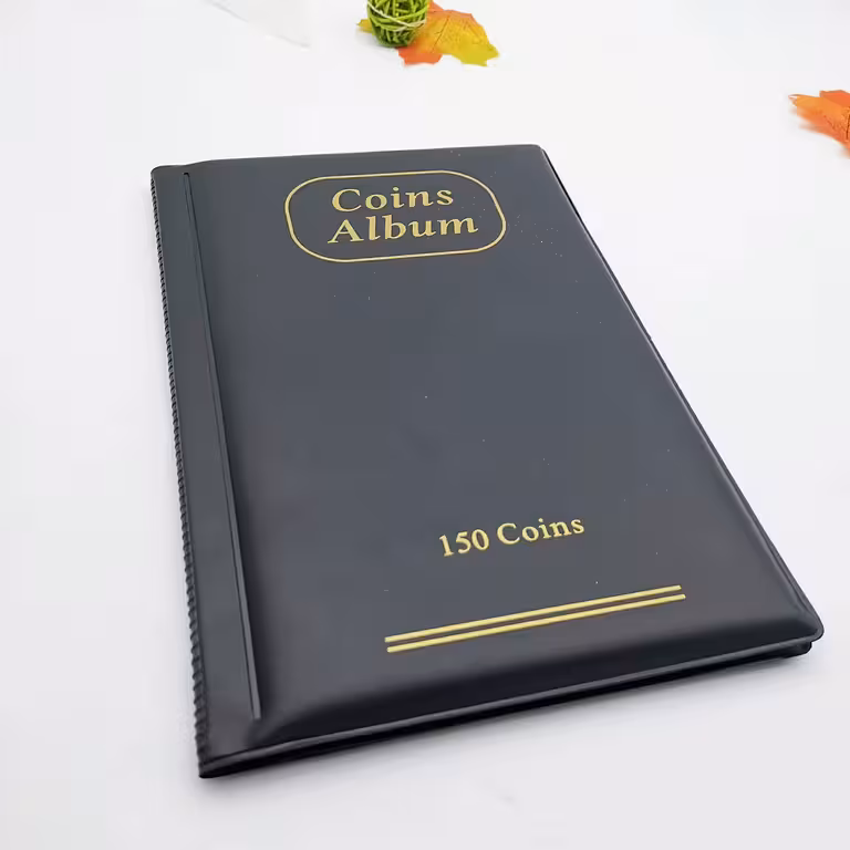 Album de collection de pièces – Classeur 150 compartiments pour numismatique, timbres, jetons