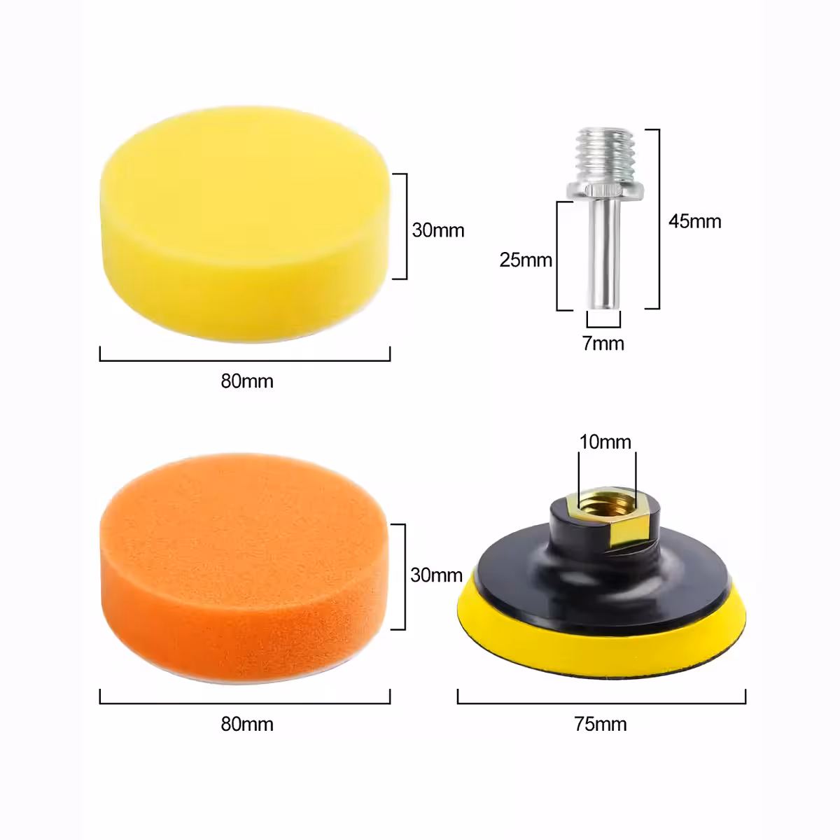 Πορτοκαλί ραβδωτό σφουγγάρι με υψηλή λειαντική δύναμη για σκληρές επιφάνειες