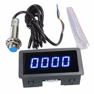 Tachymètre digital avec capteur Hall pour tracteur, tour, moissonneuse – 12V/24V, LED RPM