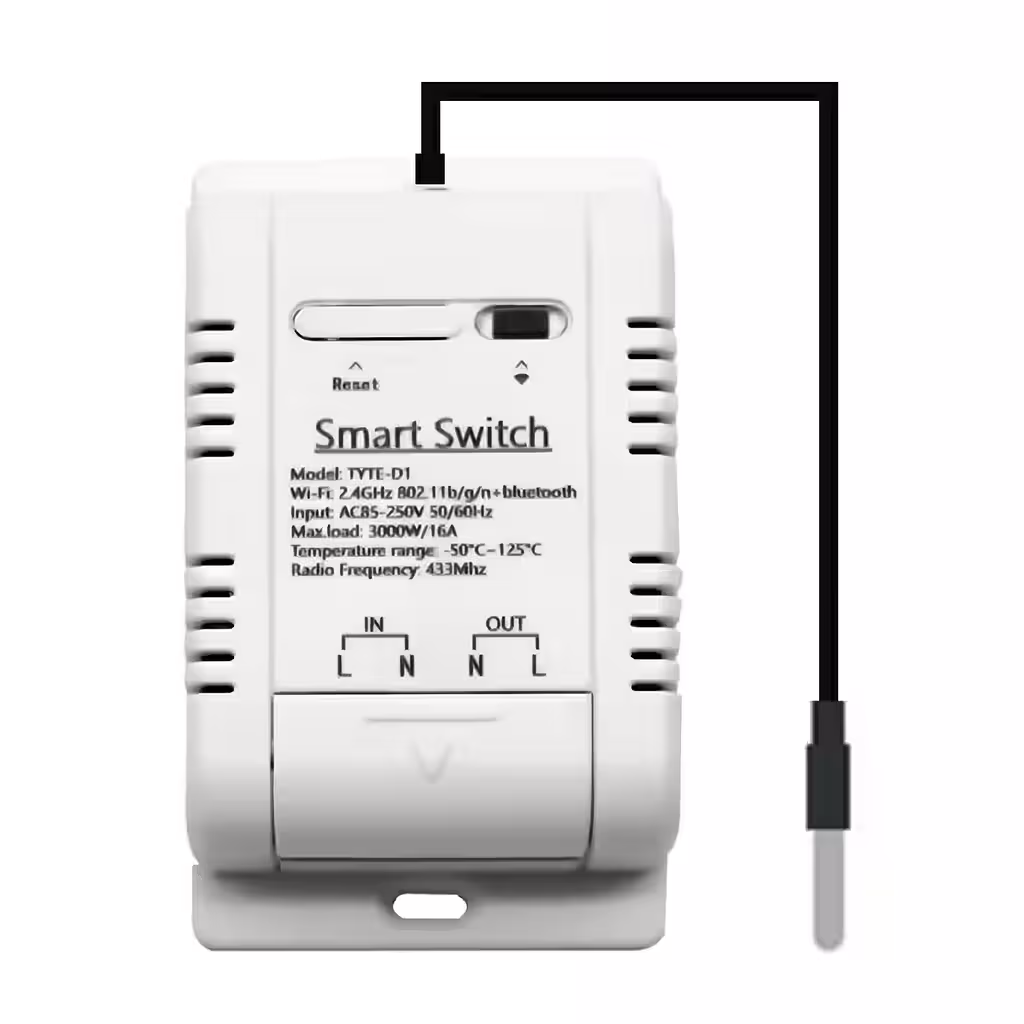Thermostat intelligent WiFi avec capteur température DS18B20 – Contrôle automatique Tuya Smart, 220V 16A