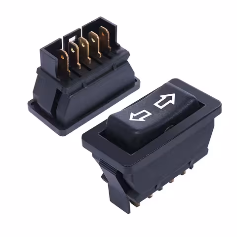 Interrupteur 3 positions DPDT pour inversion polarité moteur DC 12V/24V 20A