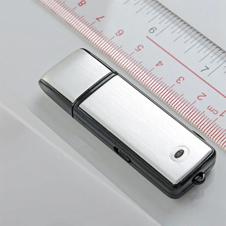 Διακριτικό USB stick για ηχογράφηση Διακριτικό USB stick με αόρατο LED δείκτη για ηχογραφήσεις