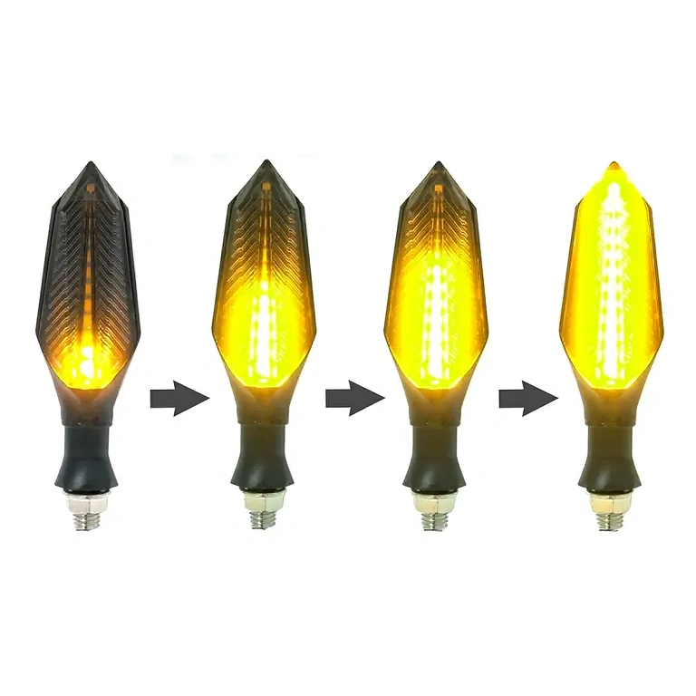 Δυναμικά πορτοκαλί φλας για ηλεκτρικό σκούτερ