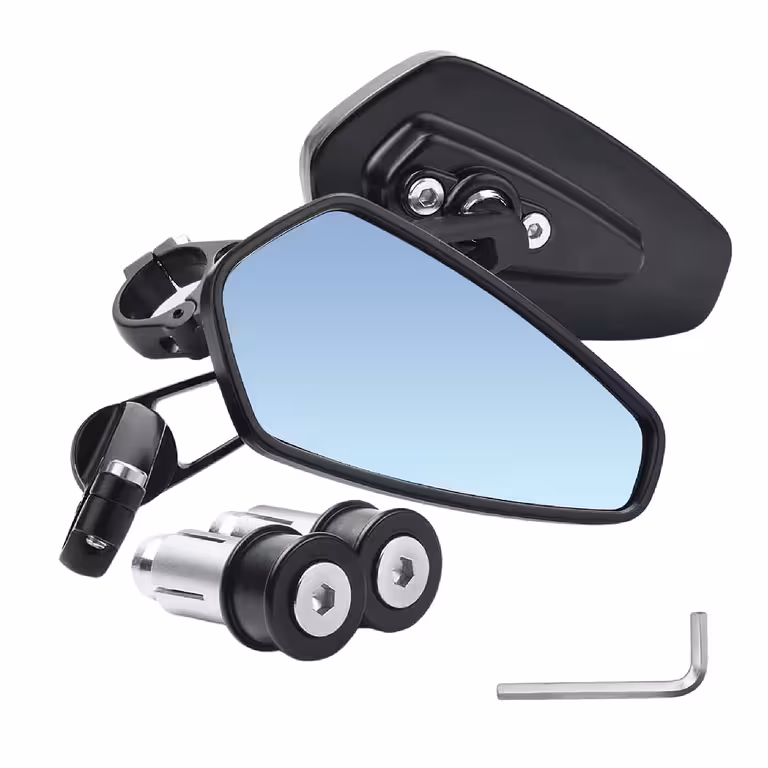 Rétroviseurs universels pour moto, ATV, vélo et trottinette électrique – Aluminium réglable 360°