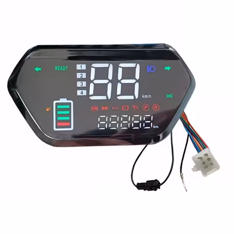 Écran LCD digital tableau de bord pour trottinette, vélo, scooter électrique, Harley et CityCoco – Compatible 48V, 60V, 72V