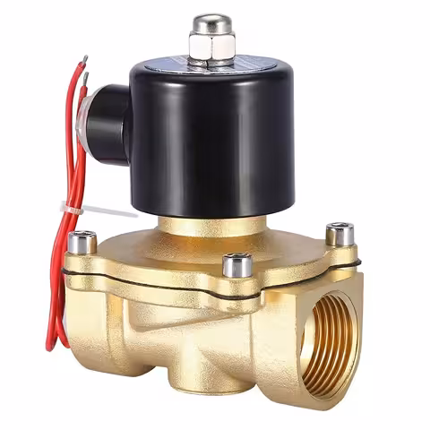 Électrovanne électromagnétique 1 pouce AC 220V corps laiton – Pour eau, irrigation et automatisation industrielle