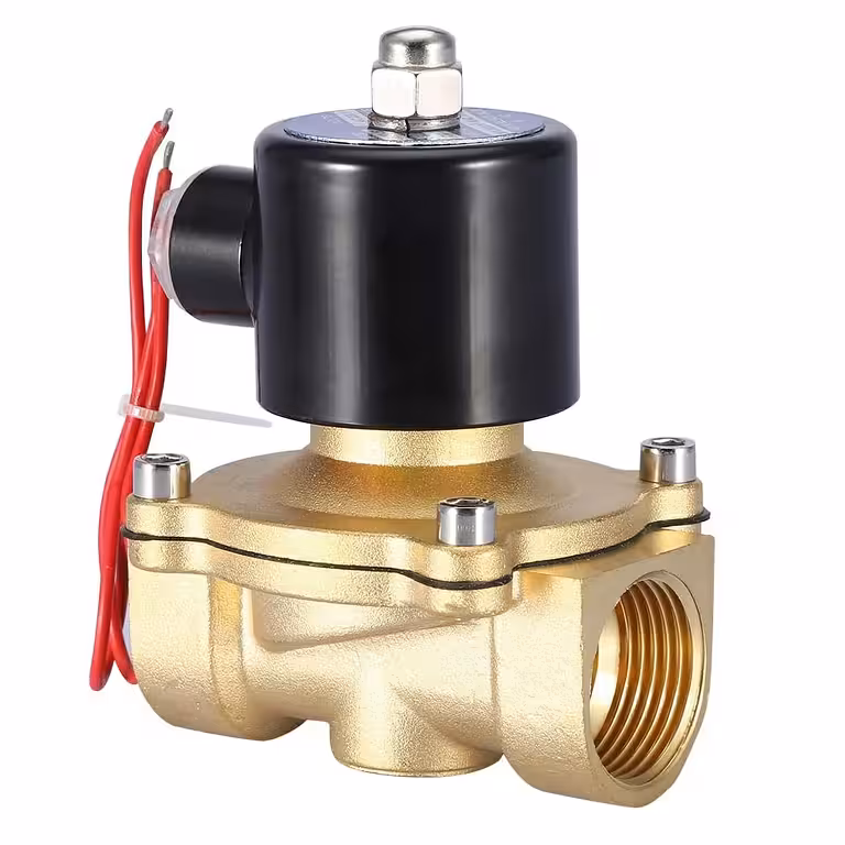 Électrovanne électromagnétique 1 pouce AC 220V corps laiton – Pour eau, irrigation et automatisation industrielle