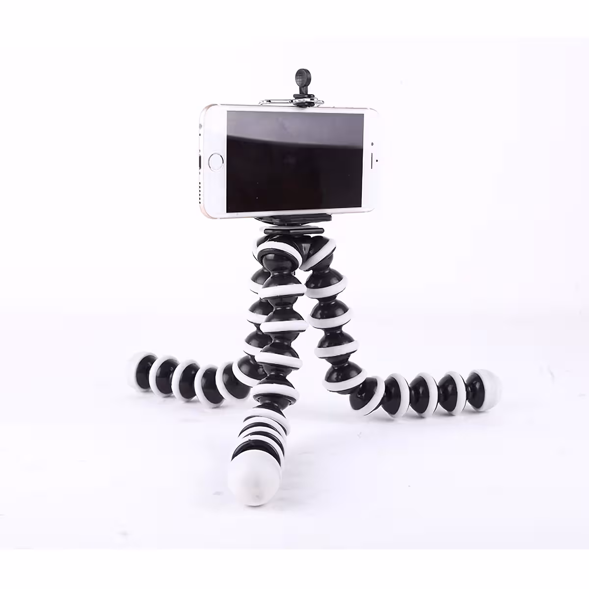 Ευέλικτο τρίποδο με ανθεκτικό σχεδιασμό, μαύρο και ασημί χρώμα